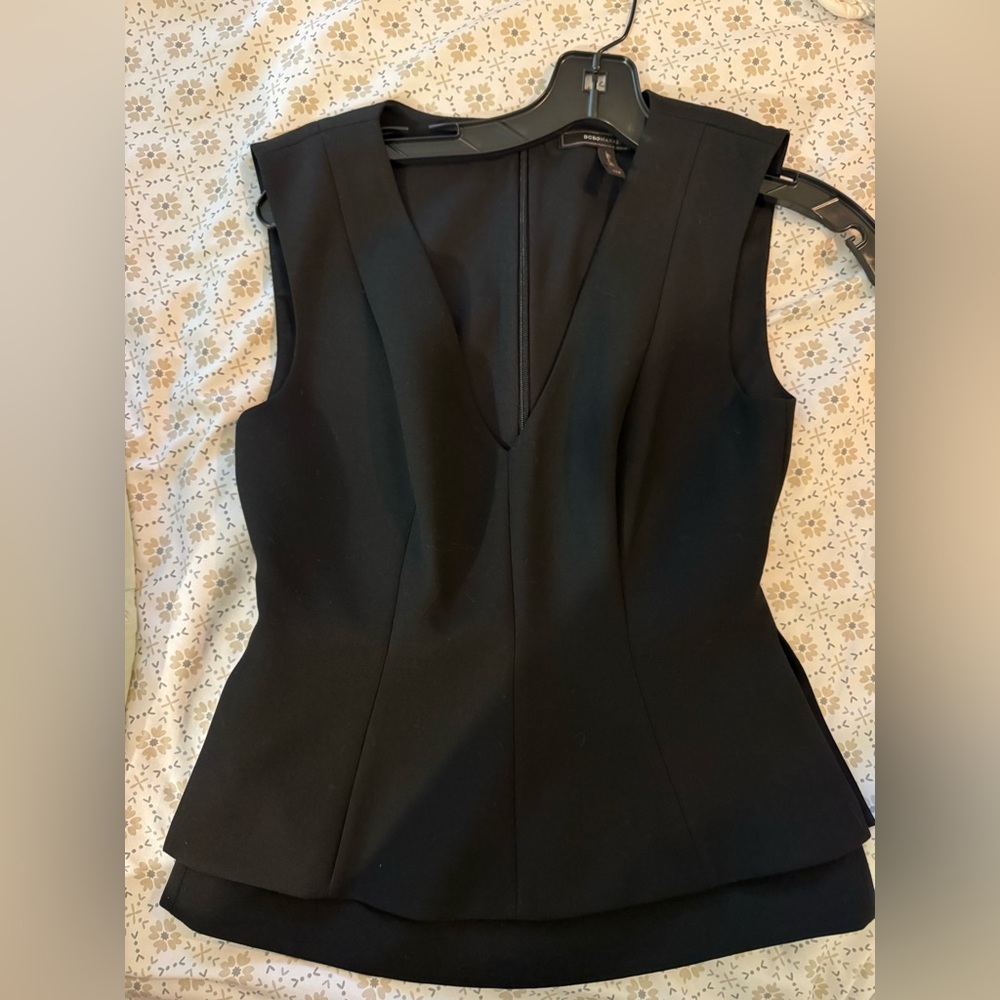 NWOT BCBG Maxazria peplum top